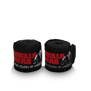 Gorilla Wear Boxing Hand Wraps, svart, 4 m