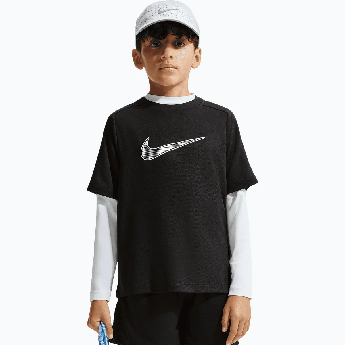 Nike Multi Dri-FIT JR träningst-shirt, Black/White