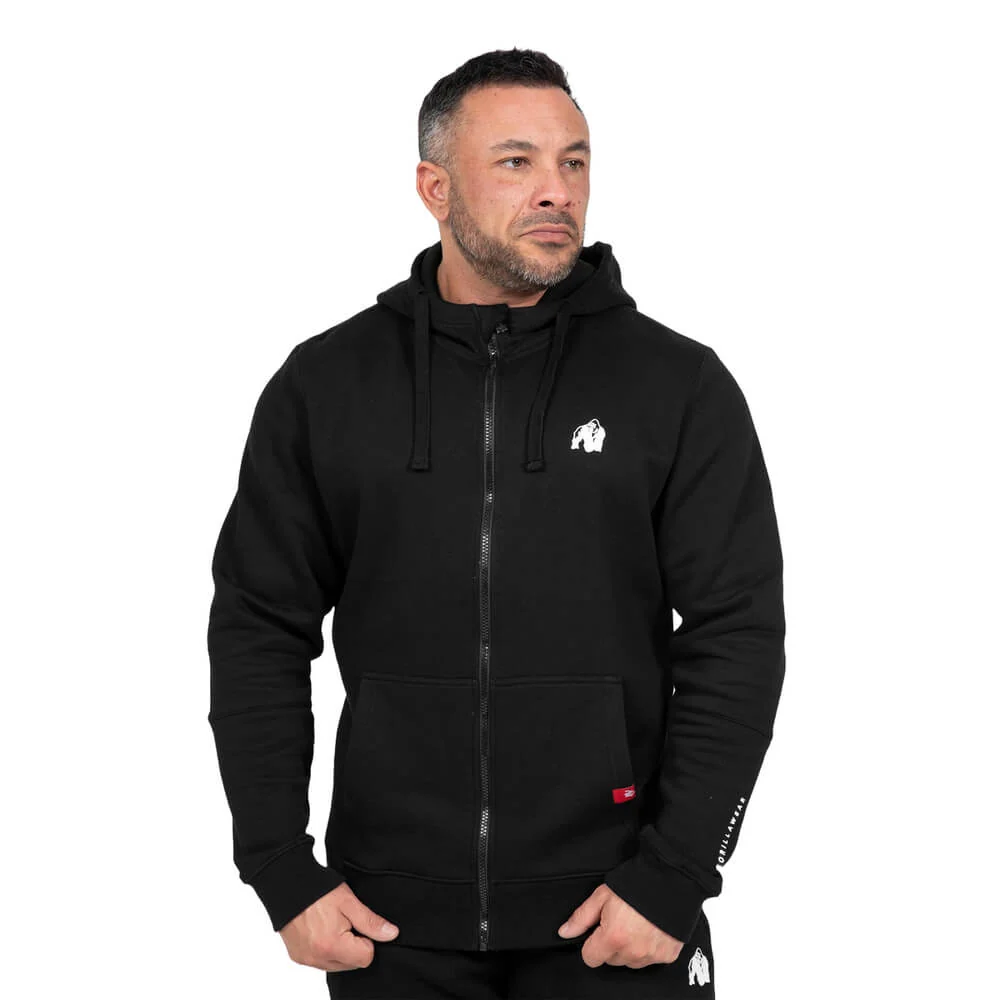 Gorilla Wear Leon Zipped Hoodie, svart