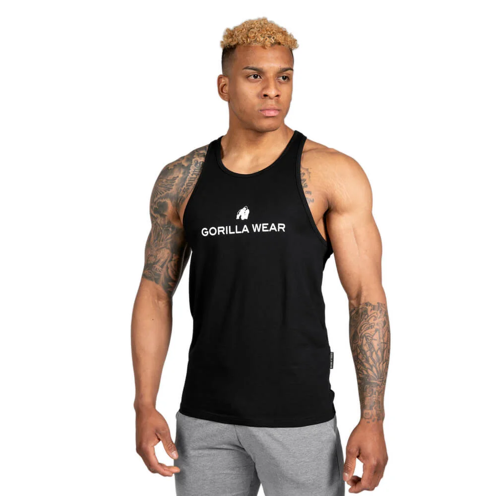 Gorilla Wear Carter Stretch Tank Top, svart, produktbild