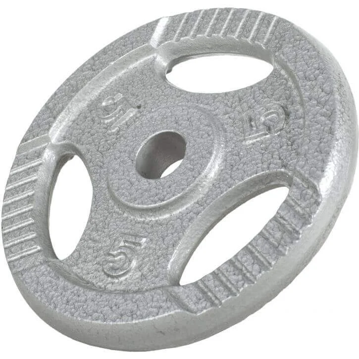 Gorilla Sports TRIGRIP gjutjärn 5 kg med 31 mm hål