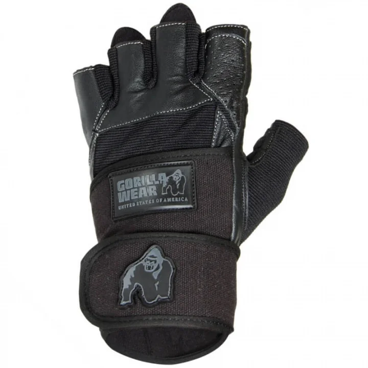 Gorilla Wear Dallas Wrist Wrap Gloves, svart, produktbild