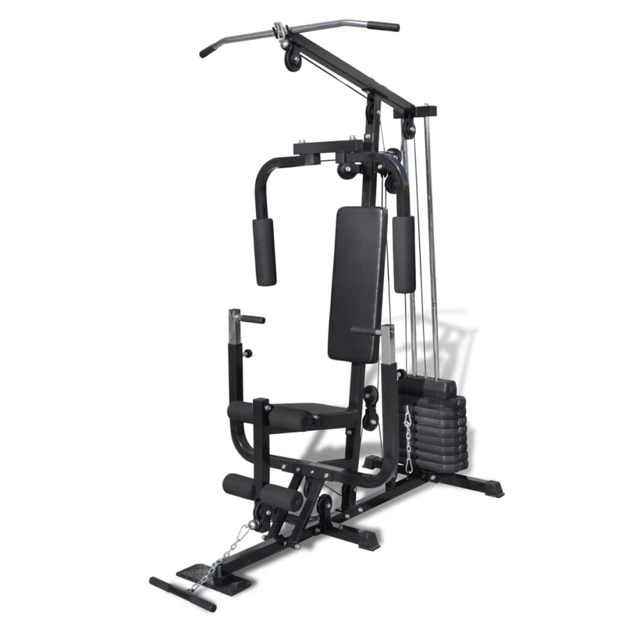 vidaXL multigym 90485 med magasin och benstation