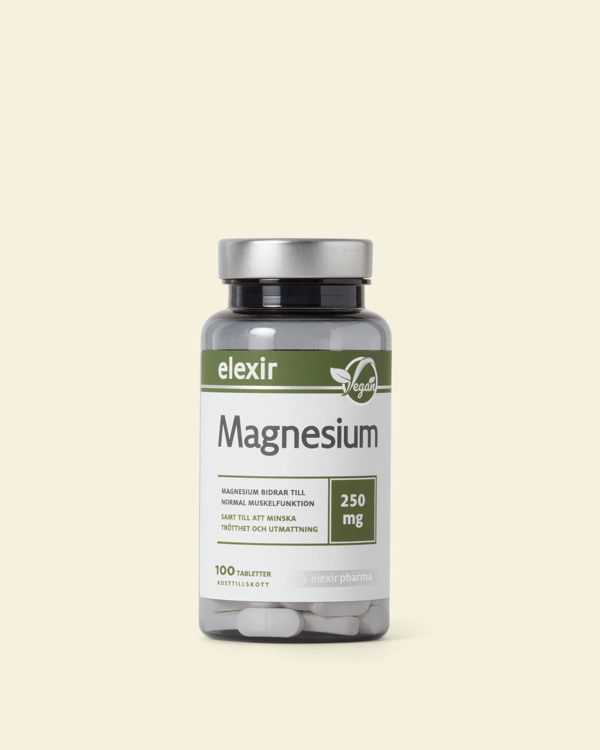 Elexir Pharma Magnesium 250 mg, 100 tabletter