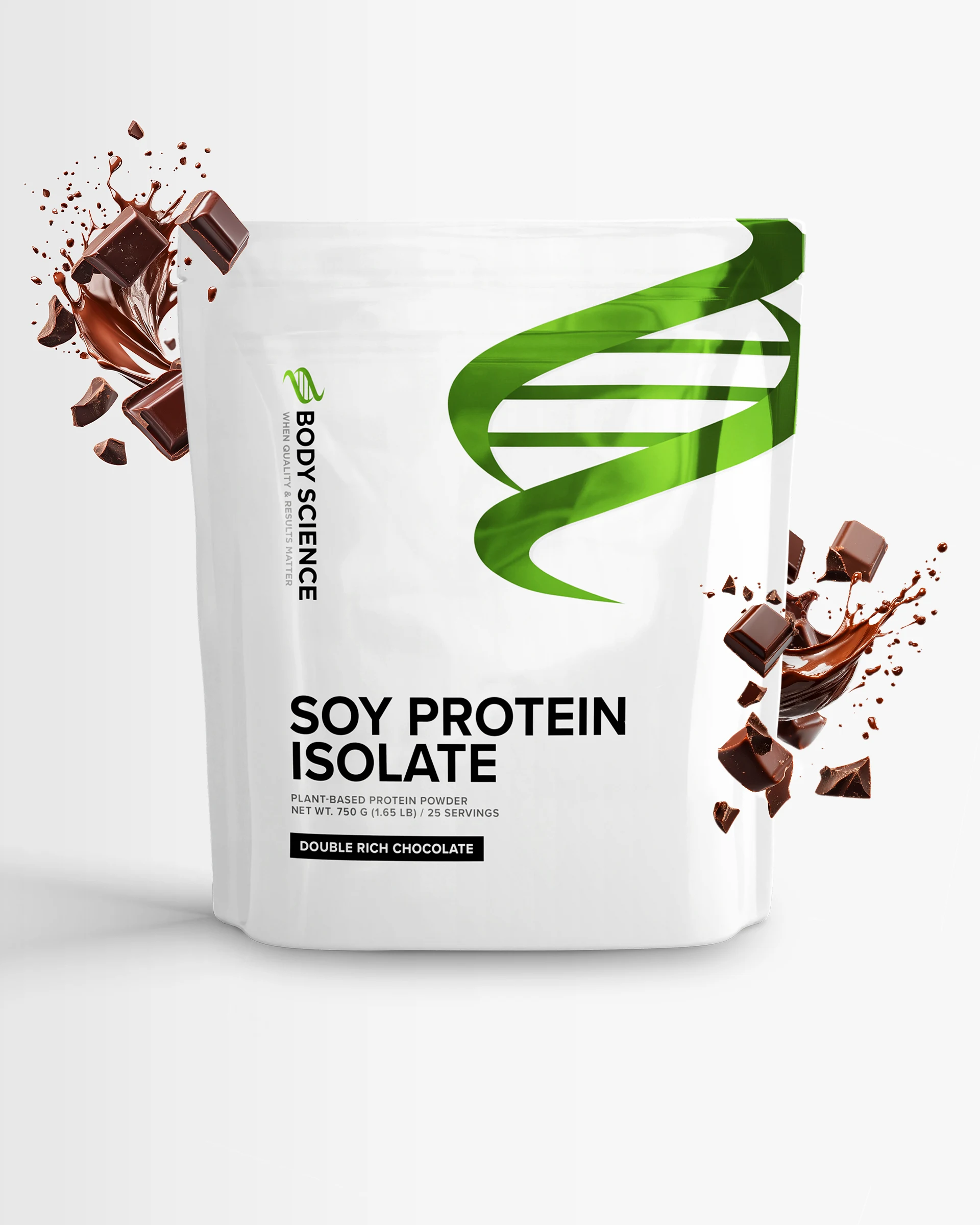 Body Science Soy Isolate, Double Rich Chocolate, 750 g