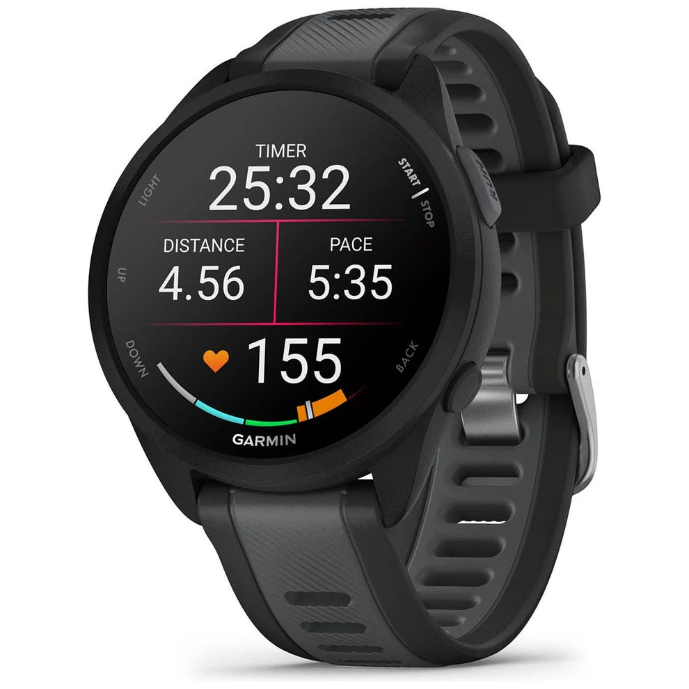 Garmin Forerunner 165 i Black/Slate Grey, grundmodellen utan Music