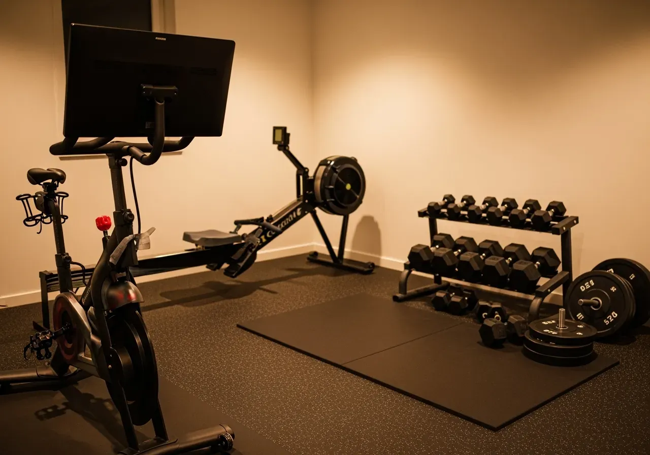 Kompakta hantelställ för små utrymmen