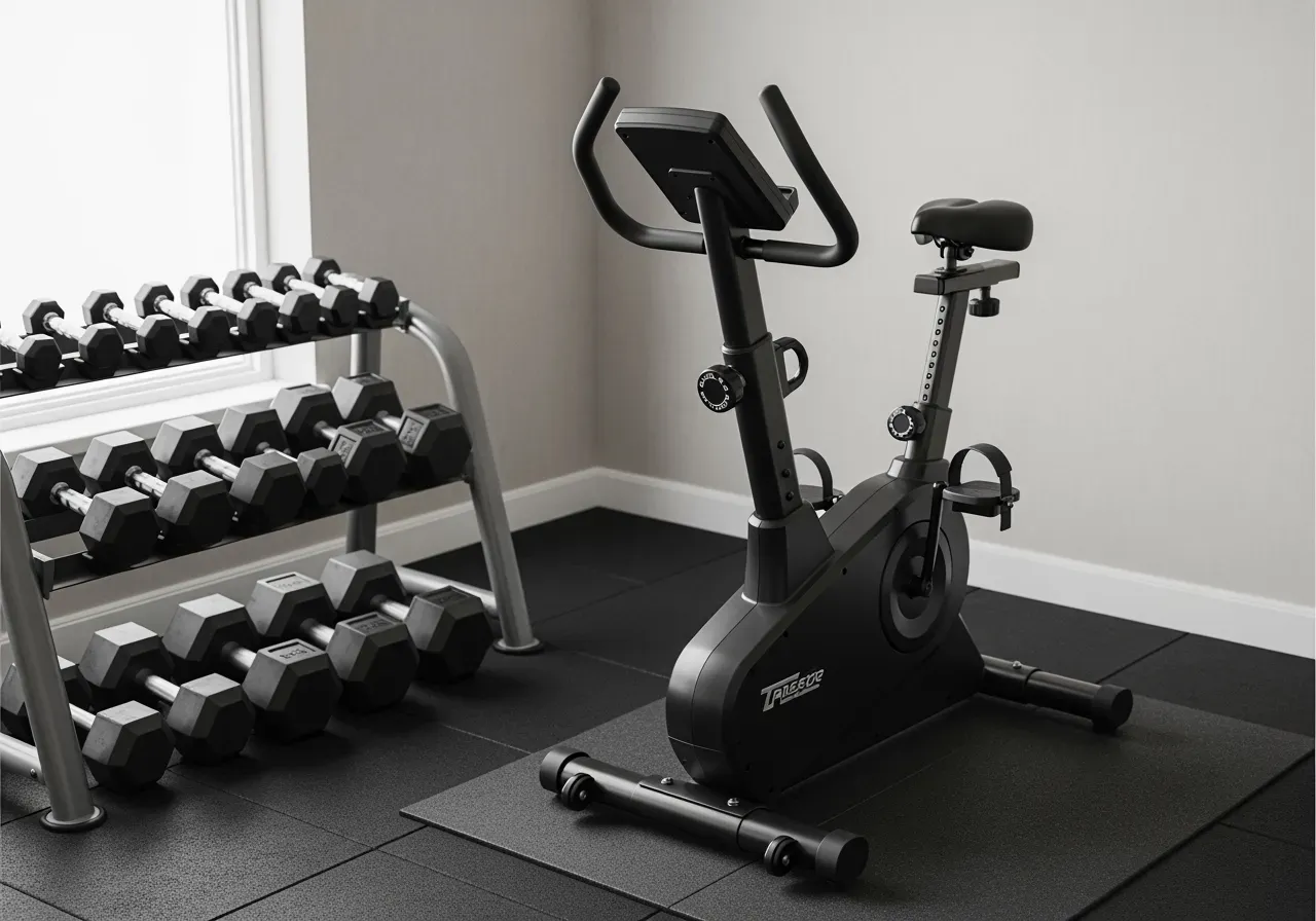 Fria vikter och skivstänger hemma