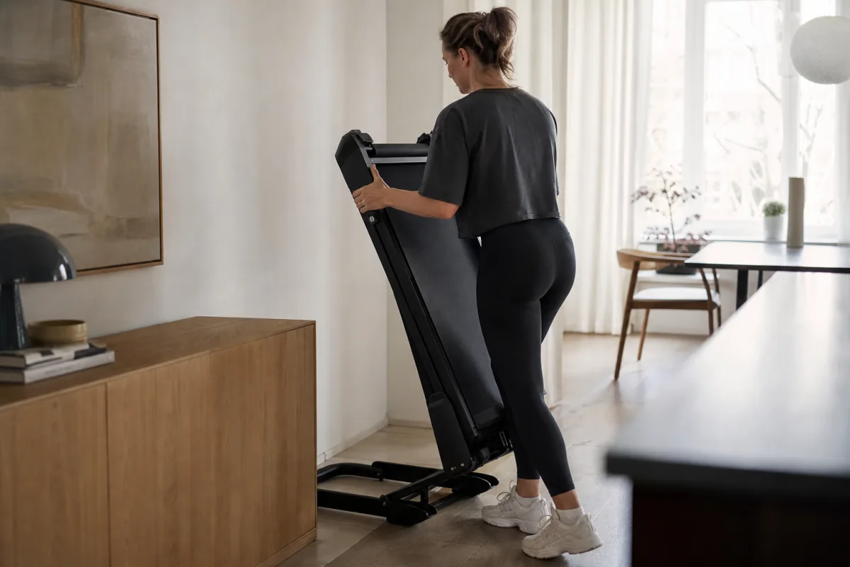 Träningsmaskinerna när du vill plocka undan snabbt