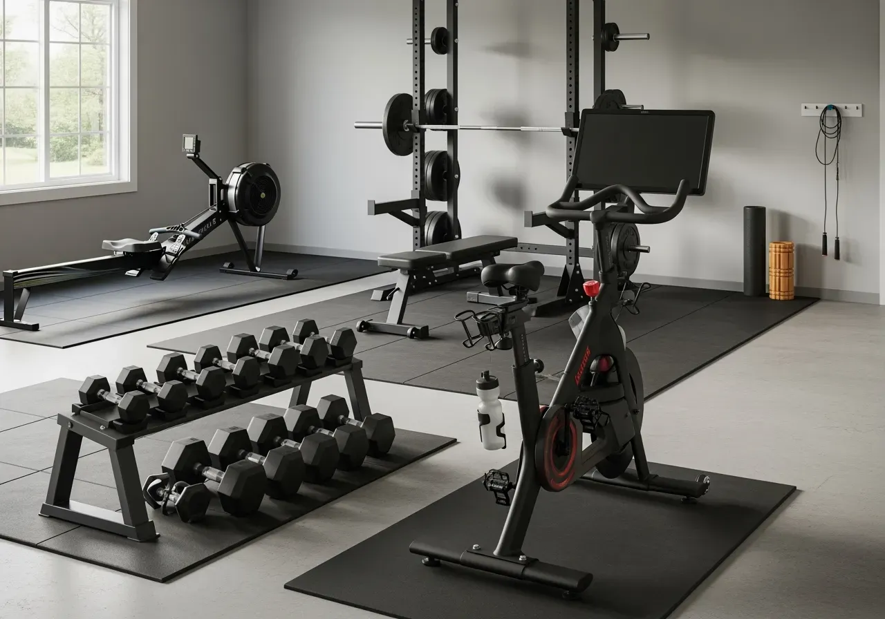 Kompakta motionscyklar för små hem