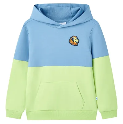 Hoodie barn blå och gul