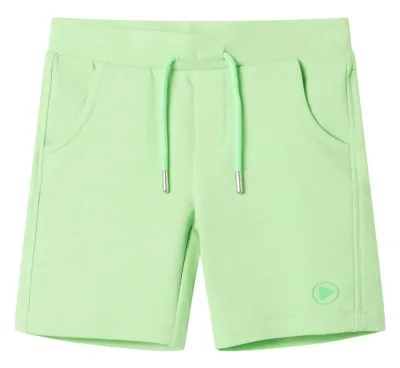 Shorts barn fluogrön