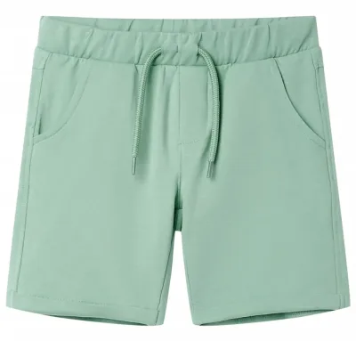 Barnshorts med snöre blandad ljus khaki