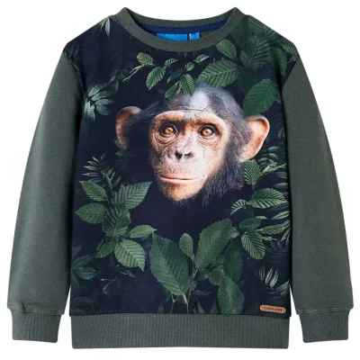 Barntröja mörk khaki