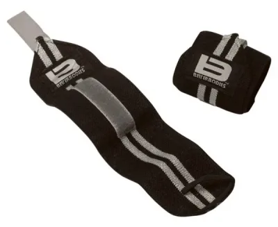 Better Bodies Elastic Wrist Wraps, One size, Black