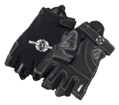 Better Bodies Pro Gym Gloves, L, Black/Black