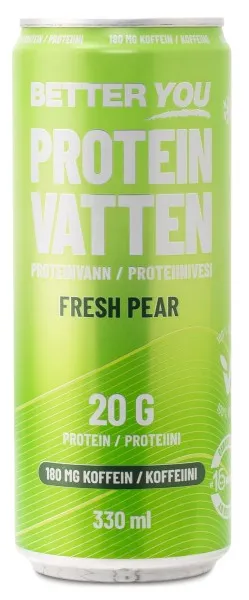 Better You Proteinvatten m Koffein 180 mg, Fresh Pear, 1 st