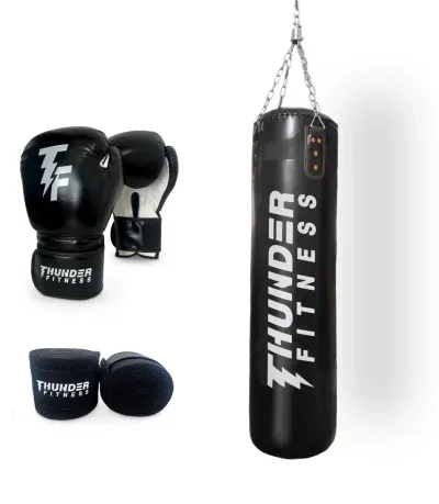 Boxningssäck 25 kg, handskar & lindor set