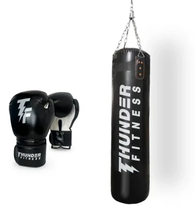 Boxningssäck 25 kg och boxhandskar set