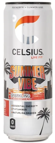 Celsius, Summer Vibe kolsyrad, 1 st