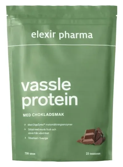 Elexir Pharma Vassleprotein, Choklad, 750 g