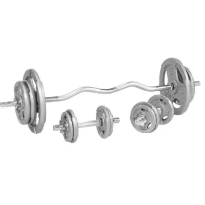 Gorilla Sports Curlstång Hantlar TRIGRIP