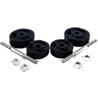 Gorilla Sports BLACK Trigrip hantlar