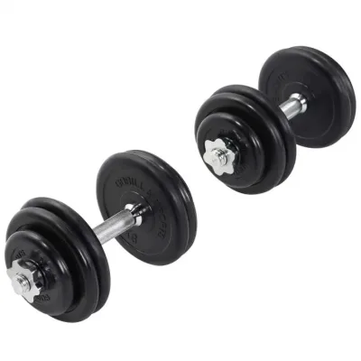 Gorilla Sports hantlar gummi gjutjärn