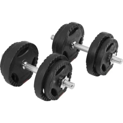 Gorilla Sports Trigrip hantlar PRO 2x10kg
