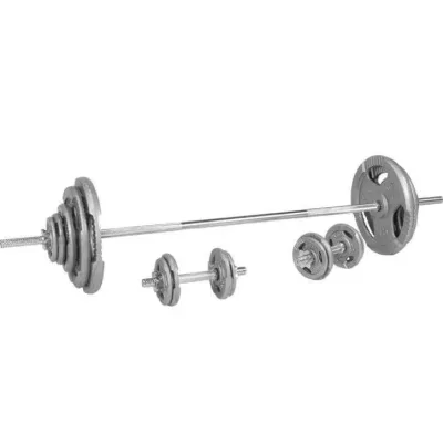 Gorilla Sports Skivstång TRIGRIP Gjutjärn