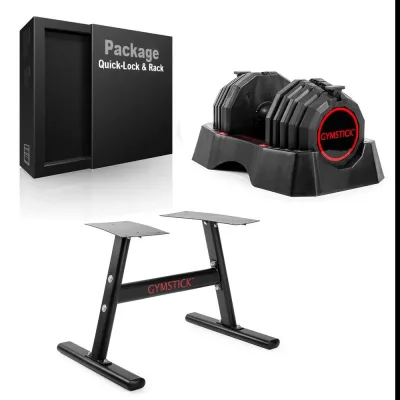 Gymstick Quick Lock + ställning, 1x22,5 kg