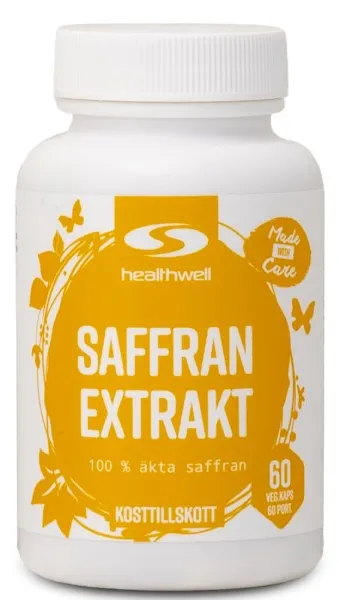 Healthwell Saffran Extrakt, 60 kaps