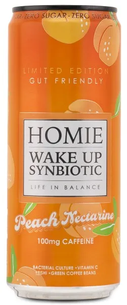 Homie Wake Up Synbiotic, Peach Nectarine, 1 st