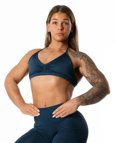 Hybrid Seamless Halterneck Sports Bra