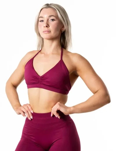 Hybrid Seamless Halterneck Sports Bra
