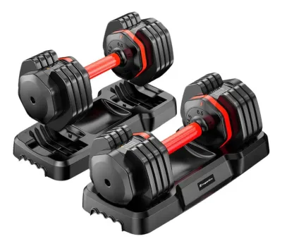 Justerbara hantlar Durabell, 2 x 6.5 - 24.5 kg, inSPORTline
