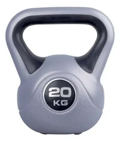 Kettlebell Vinyl med Gummiplattor (20 kg)