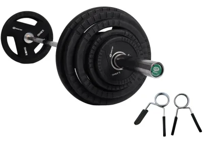 Master Fitness Skivstångsset 87,5 kg PU Plates Pro