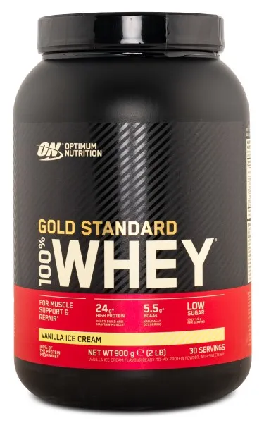 Optimum Nutrition 100% Whey Gold Standard, Jordgubb, 780 g