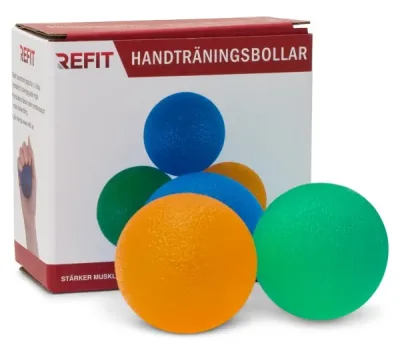 Refit Handträningsbollar, 3-pack