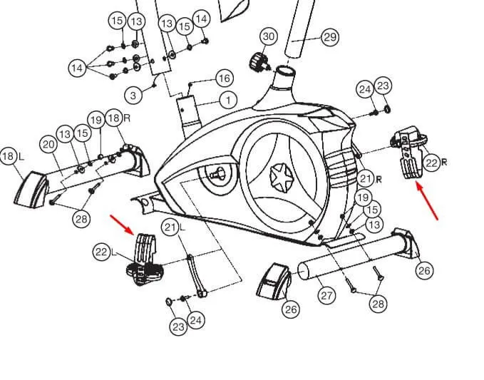 Rem till pedal AL2 / AL1 1 par