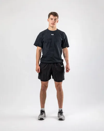 RX Performance Strike 2-in-1 Träningsshorts Herr – Svart - L