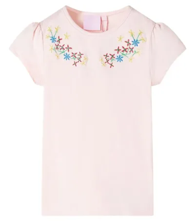T-shirt för barn blekrosa