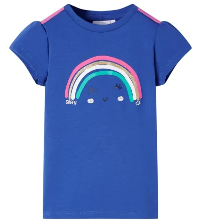 T-shirt för barn kobolt