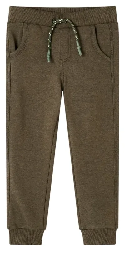 Träningsbyxor för barn khaki melange