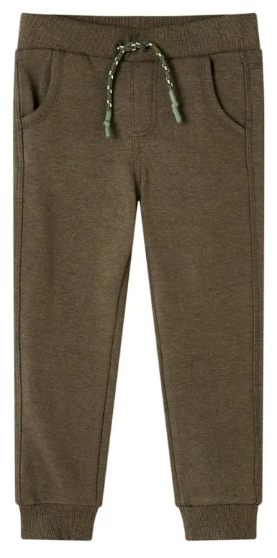 Träningsbyxor för barn khaki melange