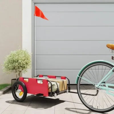 vidaXL Cykelvagn röd