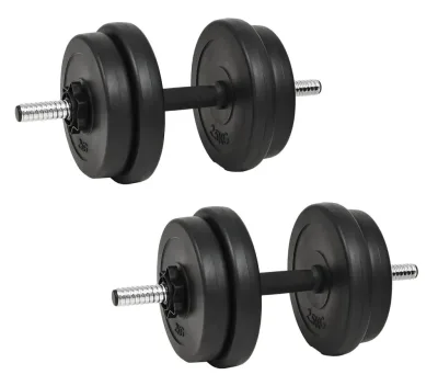 vidaXL Hantel med viktskivor 40 kg