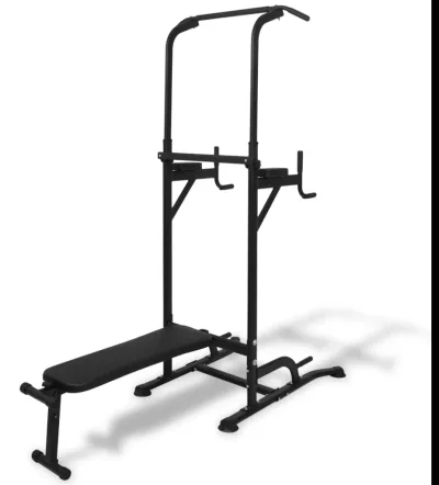 vidaXL Power Tower med situp-bänk