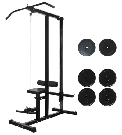 vidaXL Tower med viktskivor 40 kg